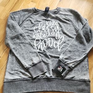 Fun Gray Women's Lightweight Sweatshirt
